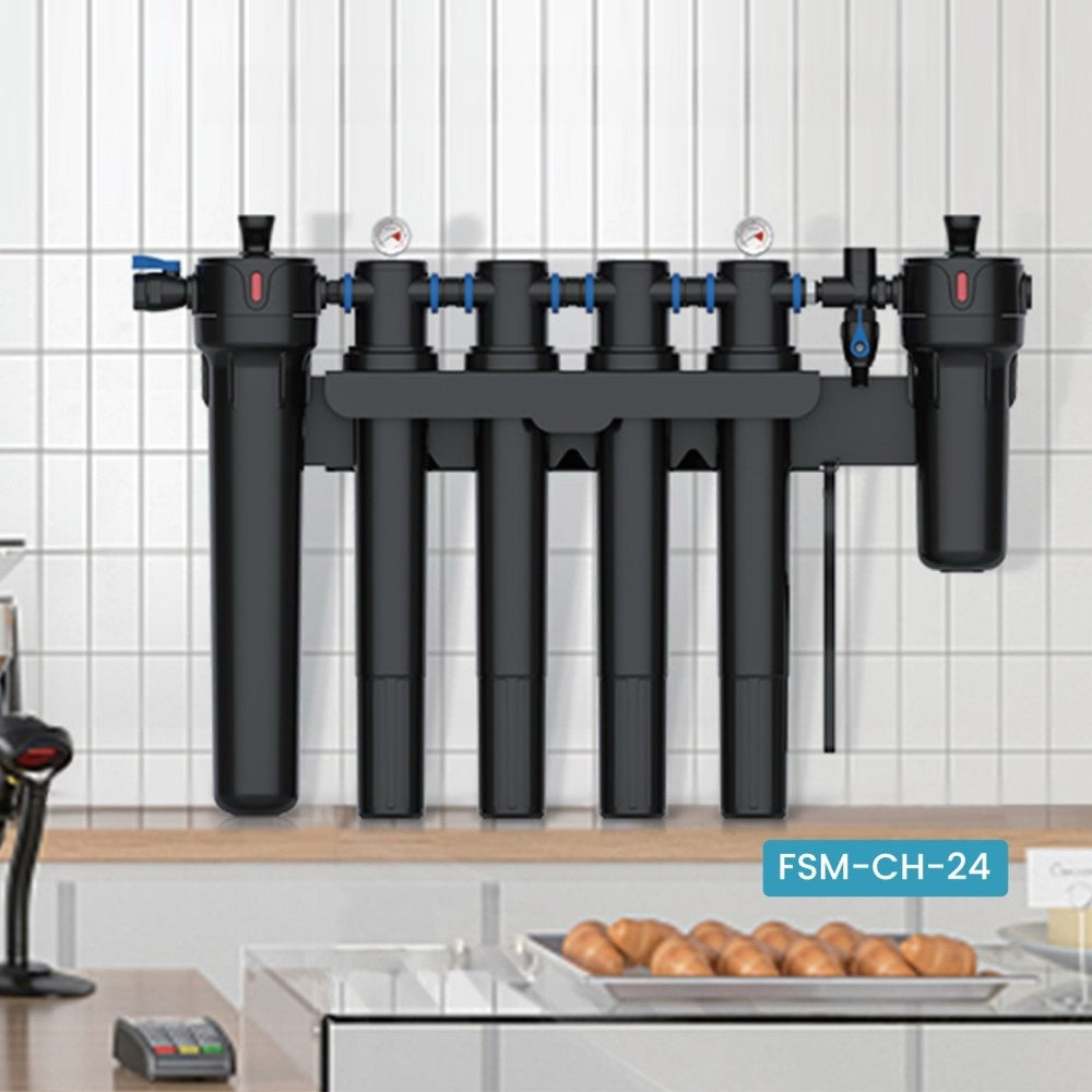 FSM-CH-24 Commercial Grade Multiple Stages Under-sink Water Filtration for the Home Cafe Restaurant