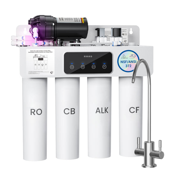 ERS-1018 10-Stage 450GPD 2:1 Tankless Reverse Osmosis Water Filter System