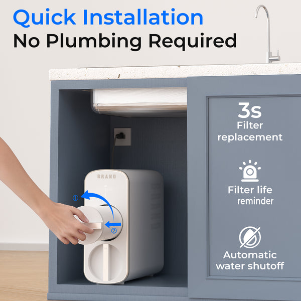 ERS-1013 ODM 800G Reverse Osmosis Water Filter System Under Sink Drinking Water Purifier for Household Use 6